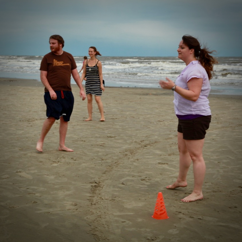 Fig. 10 — The moment the striped shirt gazed longingly at the tide.